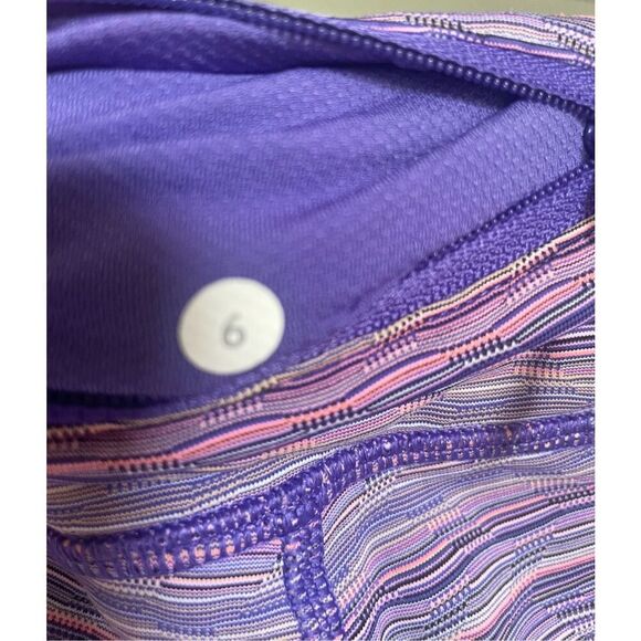 Lululemon Inspire Crop ll Capri leggings Space Dye Purple 6 - Picture 11 of 16